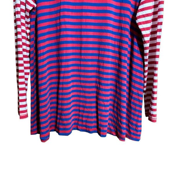 Matilda Jane Tunic Top Womens Large Multicolor Nautical Stripe Stretch Blouse - Picture 5 of 8